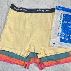 Wirarpa Women’s Boxer Style Underwear 4 Pack New With Tags Size Large